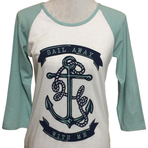 Cold Crush Tops - Sail Away With Me Baseball Tee